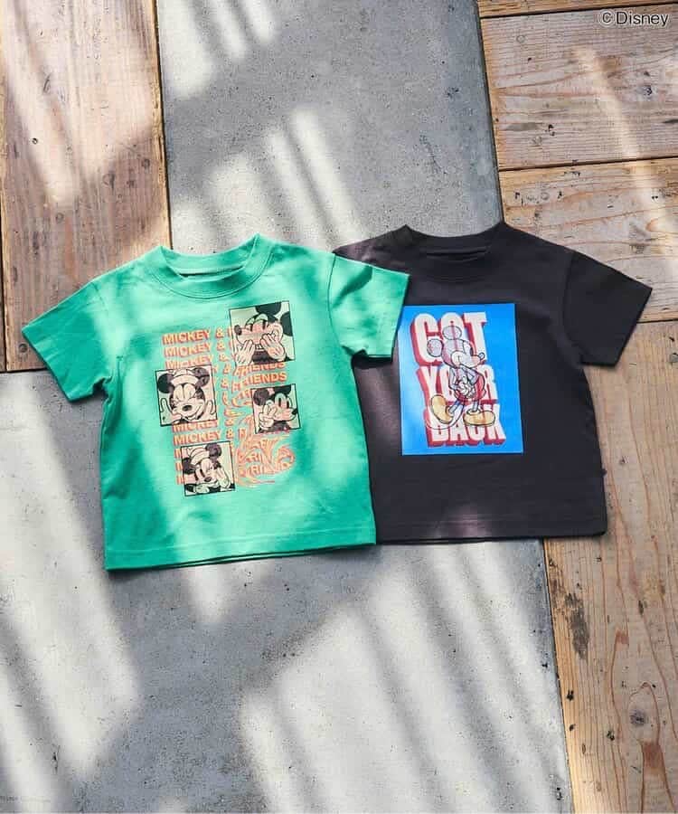 80-140size [即納]   【ディズニーキャラクター】　 『ミッキーマウス』Tシャツ  (F.O.KIDS)