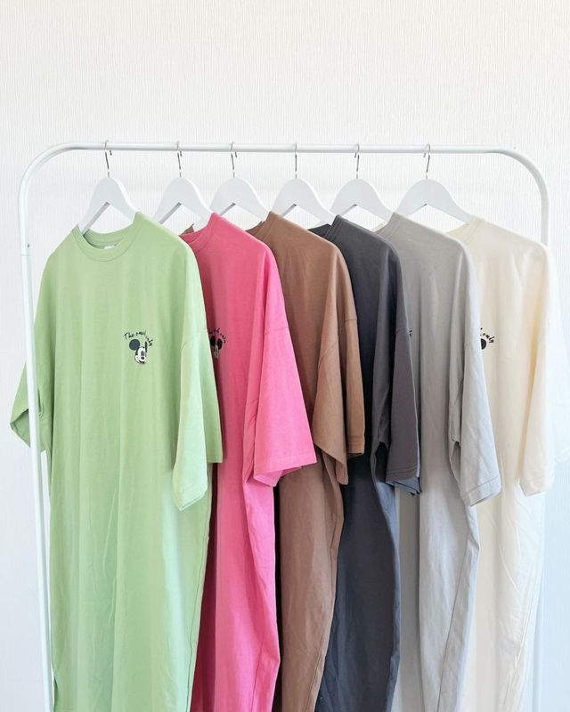 大人size[即納]   ミッキー半袖ワンピース