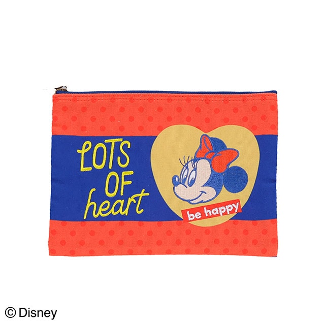[即納]   ディズニー ミニー モダンハート フラットポーチ