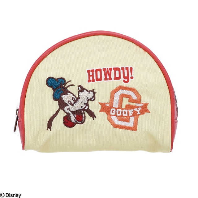 [即納]   ディズニー グーフィー スマイルライフ 半円型ポーチ