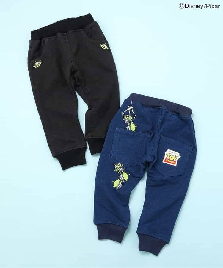 80-120size[即納]   【ディズニーキャラクター/トイ・ストーリー】刺繍ジョガーパンツ 9分丈　( BIT’Z )