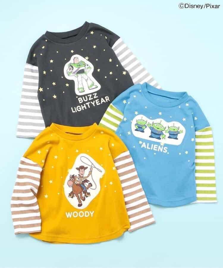 80-120size[即納]   【ディズニーキャラクター/トイ・ストーリー】プリント長袖Tシャツ　( BIT’Z )