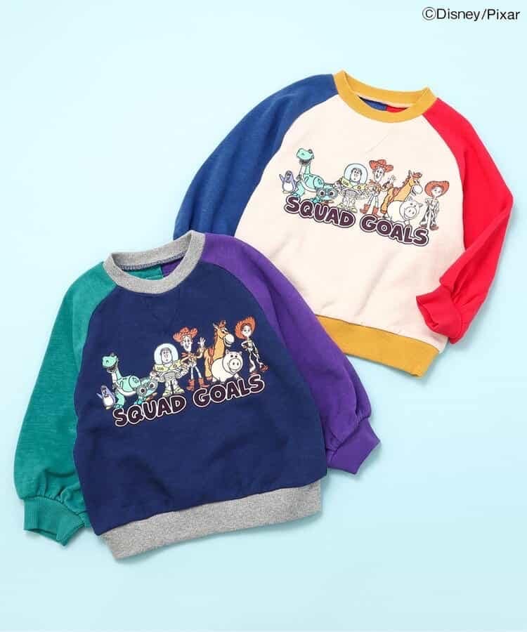 80-120size[即納]  【ディズニーキャラクター/トイ・ストーリー】プリントトレーナー   ( BIT’Z )