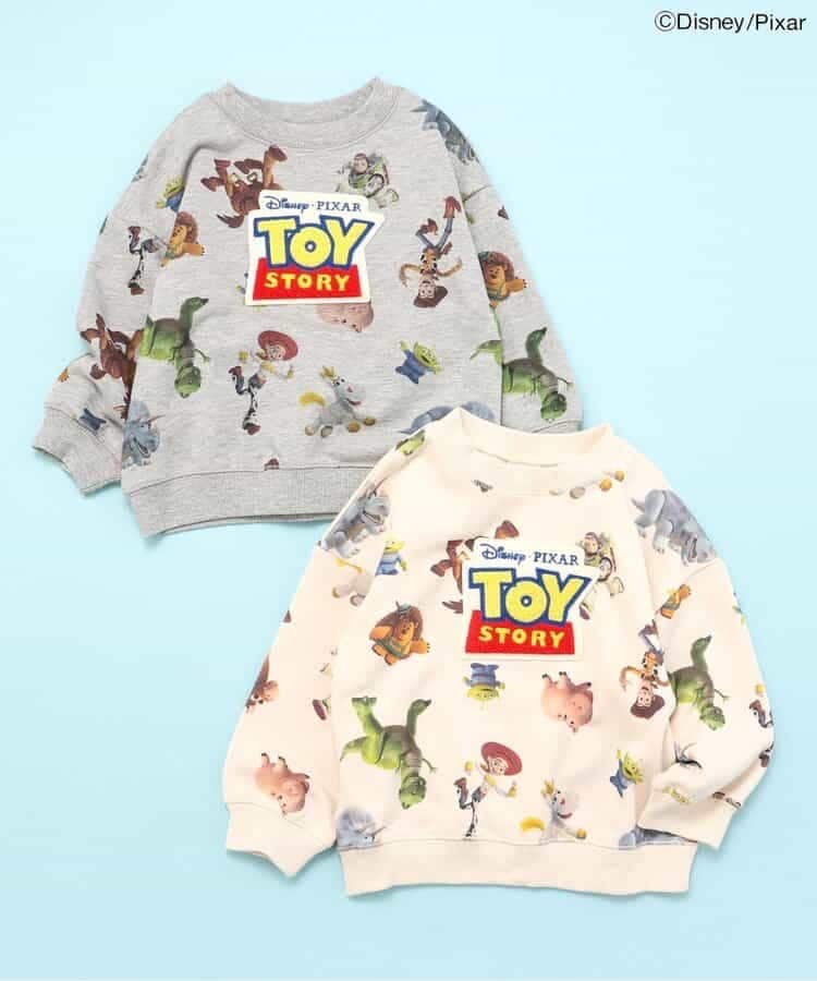 80-120size[即納]　【ディズニーキャラクター/トイ・ストーリー】総柄トレーナー　( BIT’Z )
