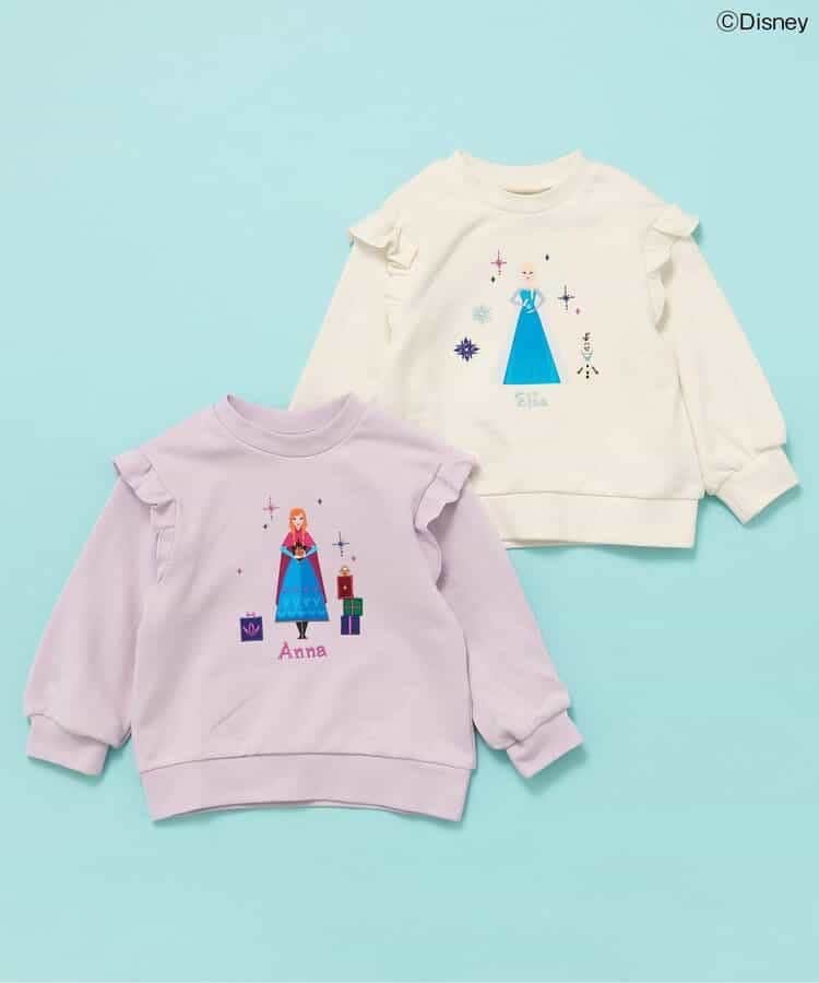 80-140size[即納]　【ディズニーキャラクター/FROZEN】モチーフトレーナー　( SERAPH )