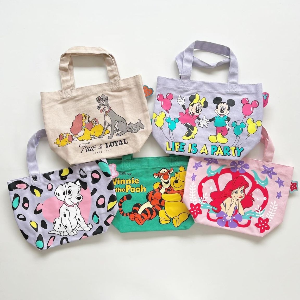 [即納]   カラーマチ付きバッグ "ディズニー"