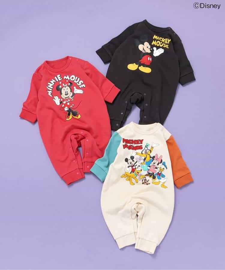 70.80size[即納]   【ディズニー】ミッキー&フレンズ/カバーオール  ( BREEZE )