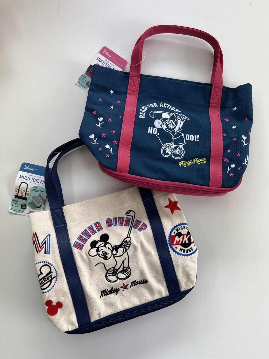 [即納]   ディズニー ミッキー　ミニー スポーティーフラワー トートバッグ ゴルフ