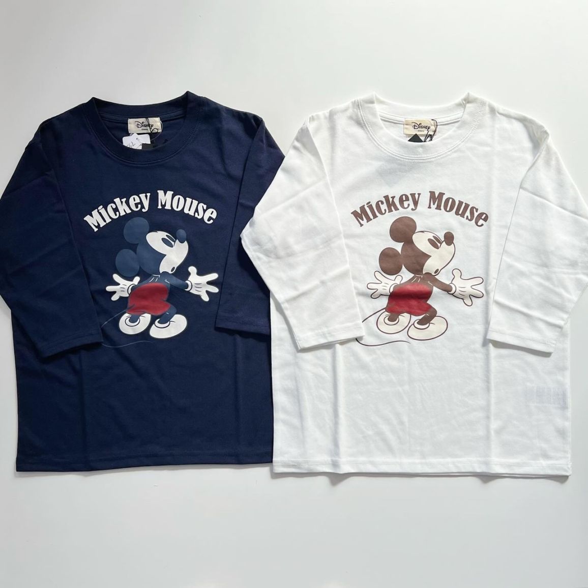 140-160size[即納]   Mickey Mouse 7分袖Tシャツ