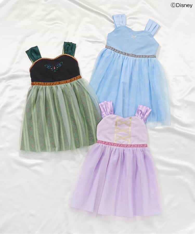 80-130size[即納]  ディズニーキャラクターチュールワンピース  ( apres les cours )