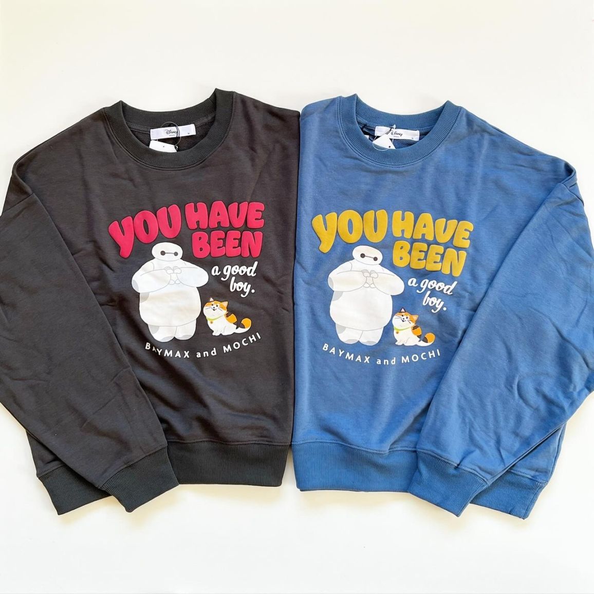 大人size[即納]   ベイマックスandモチ　裏毛トレーナー