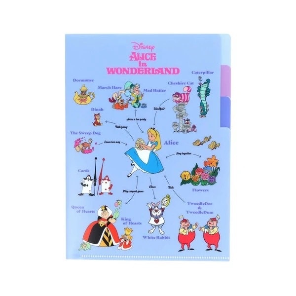 [即納]   ふしぎの国のアリス クリアファイルA5 3P DC相関図