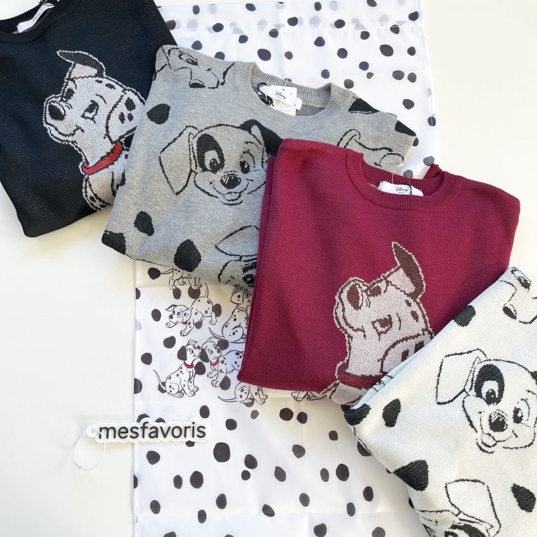 大人size[即納]   ダルメシアン　ニット