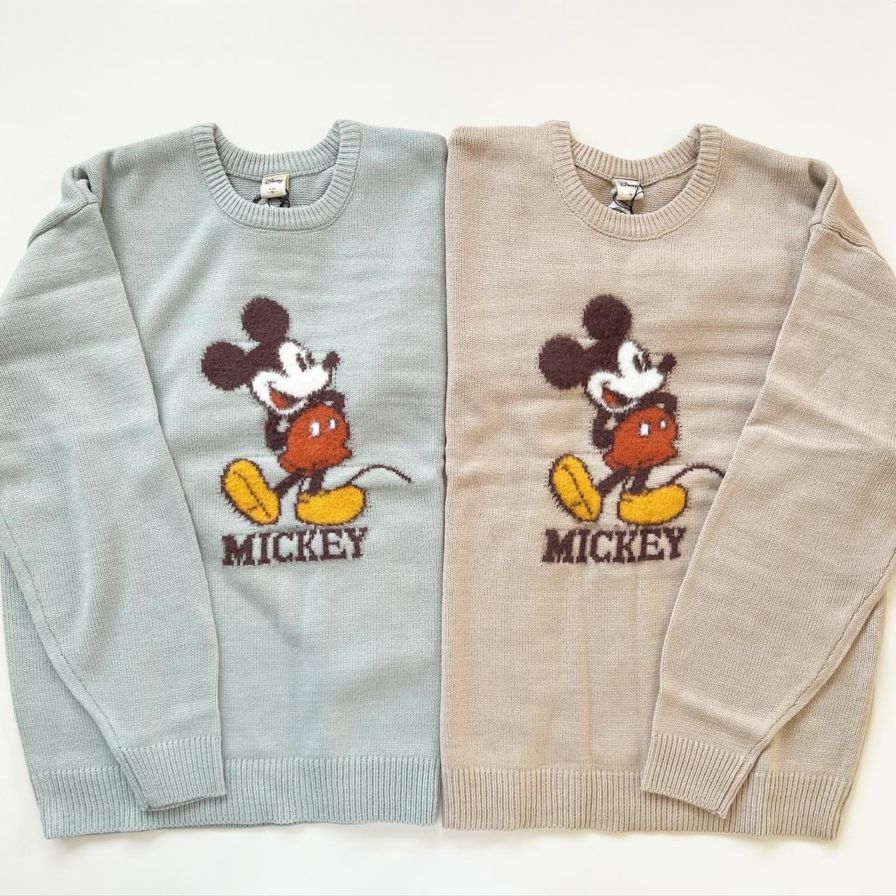 大人size[即納]   シンプルミッキー　ニット