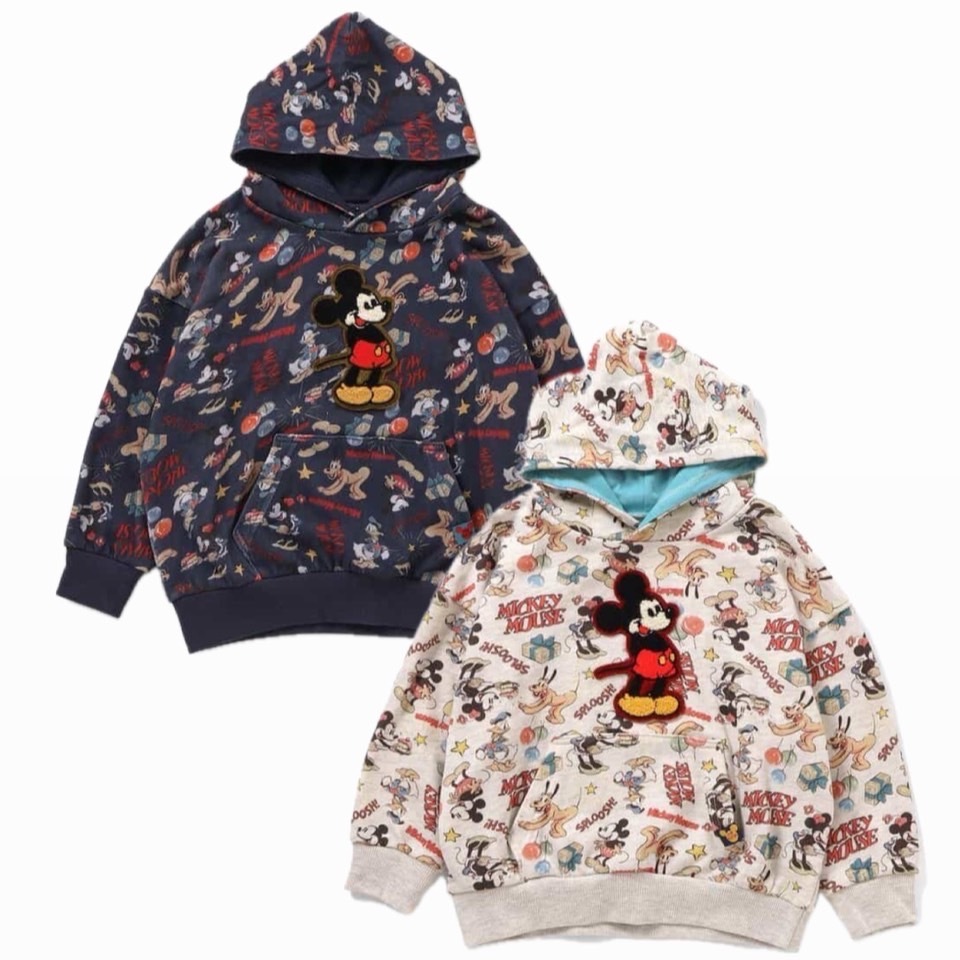 90-150size[即納]    ディズニーキャラクター/総柄フーディ  ( F.O.KIDS )