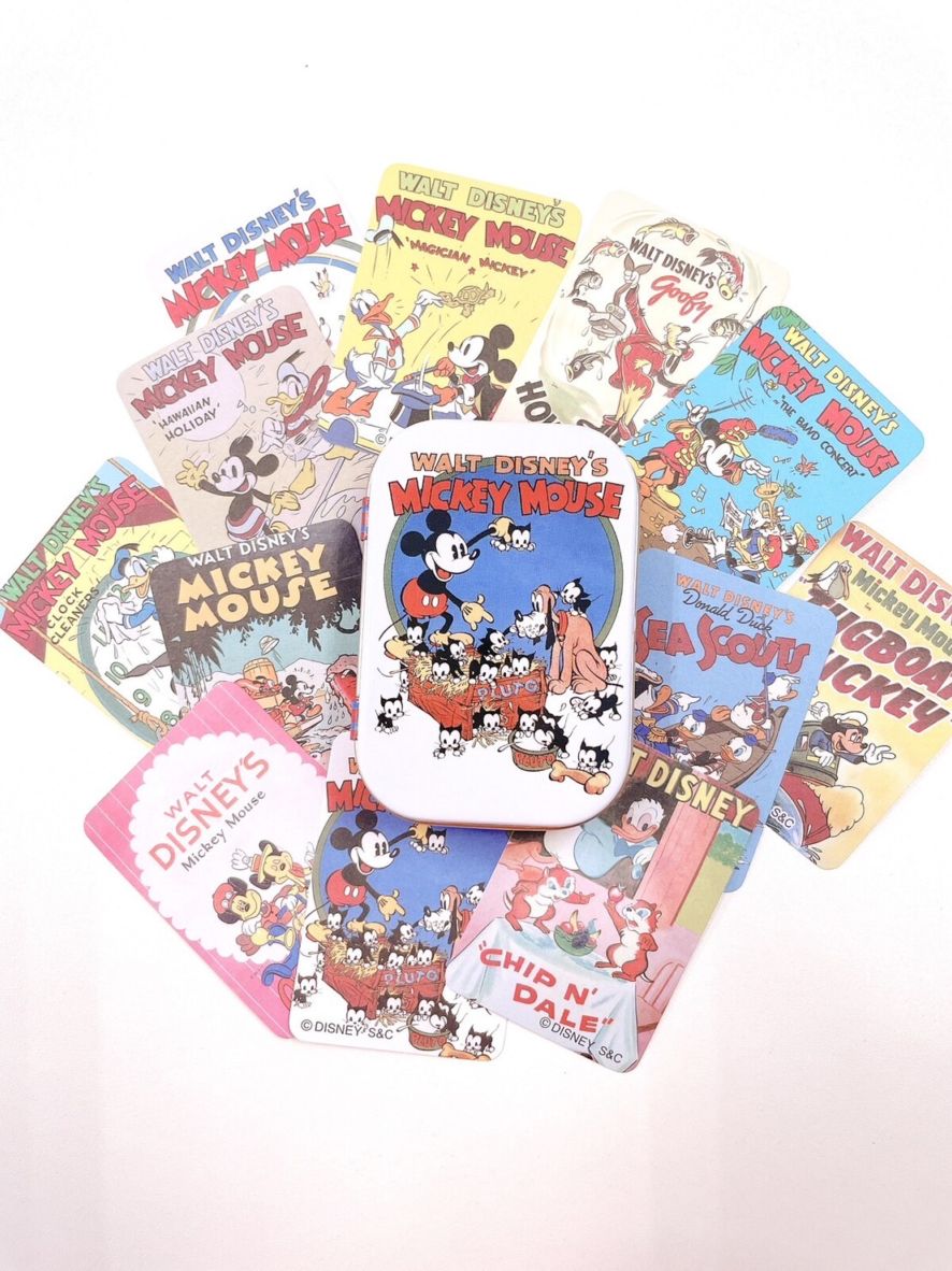 [即納]   ディズニークラッシック　缶ケースステッカー　ミッキー　シール