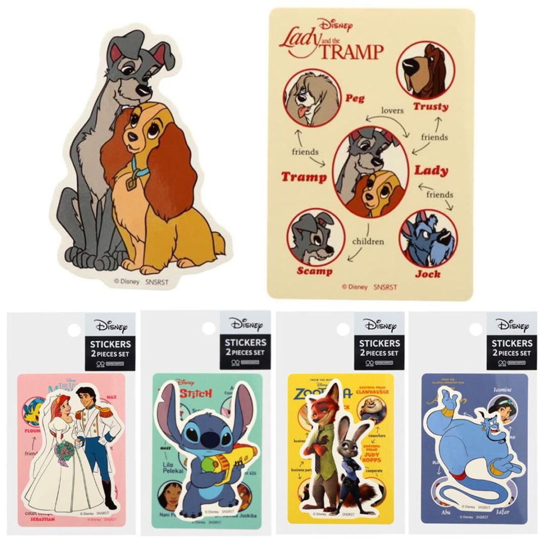 [即納]   ディズニー キャラクター相関図 ステッカーセット