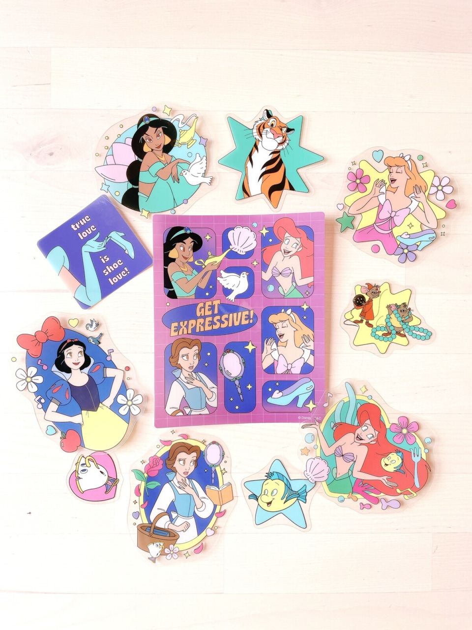 [即納]   ディズニープリンセス　ビッグフレークステッカー　プリンセス
