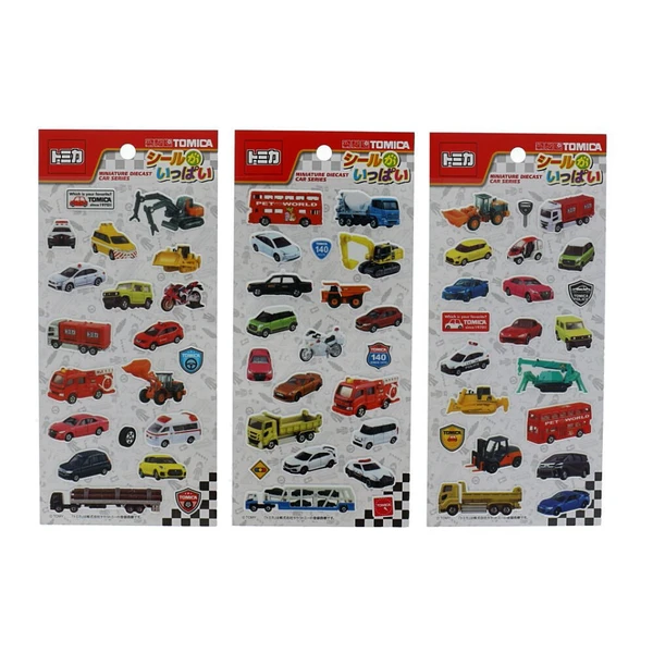 [即納]  　【トミカ】『シールがいっぱい』<3柄セット>