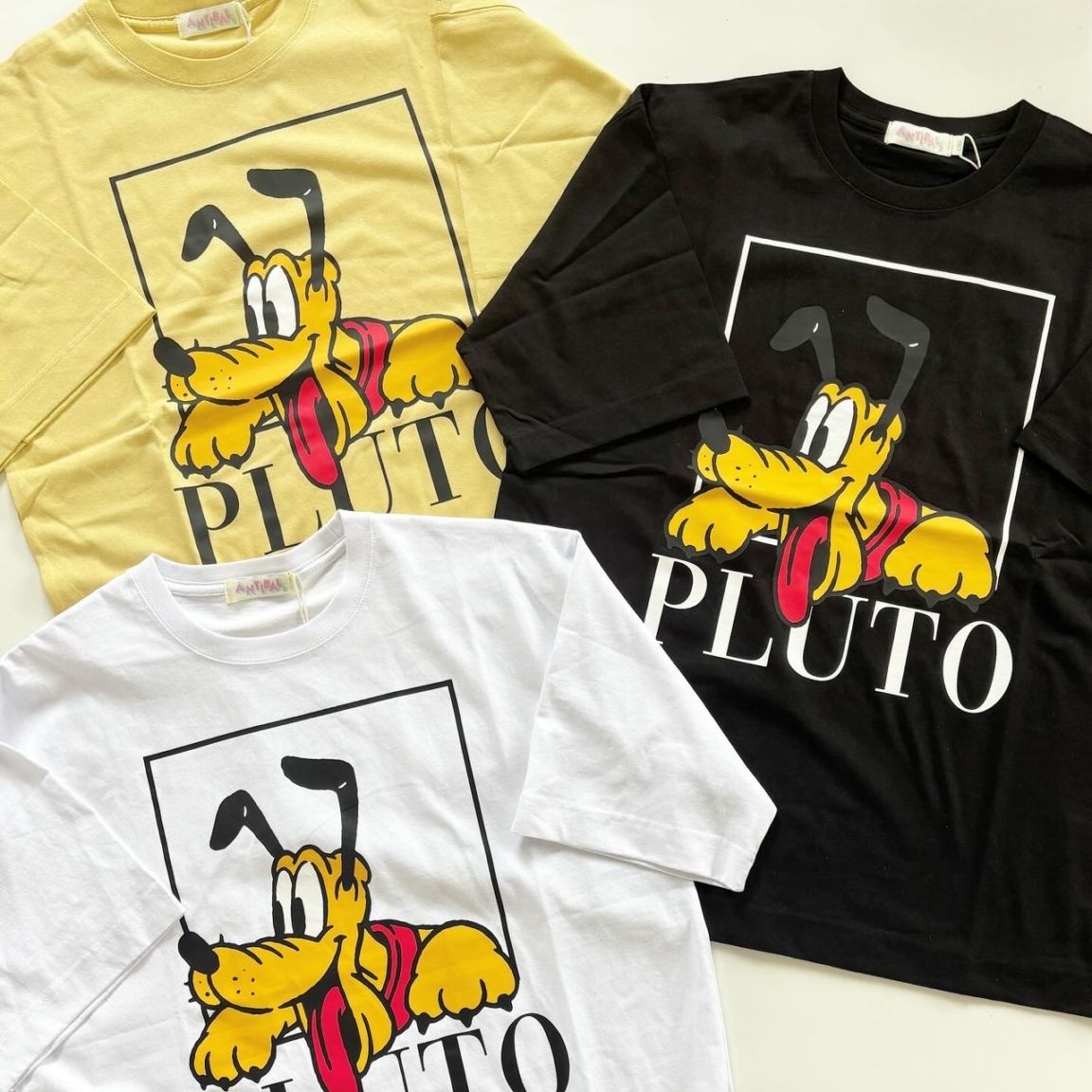 大人size[即納]  ミッキー＆フレンズ・空紡糸天竺・フェイス/プルート