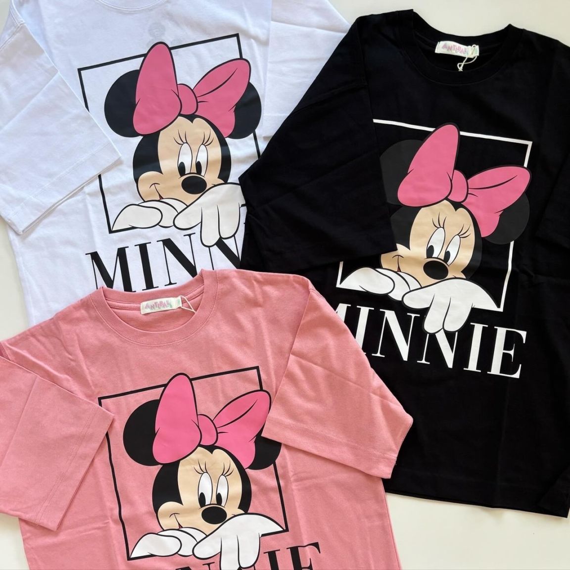 大人size[即納]  ミッキー＆フレンズ・空紡糸天竺・フェイス/ミニー