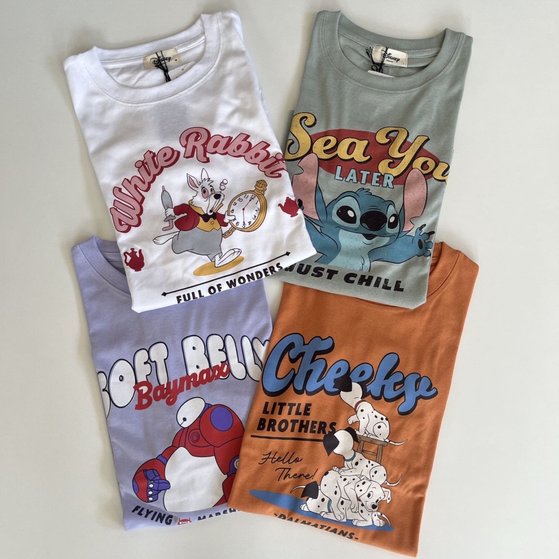 大人size[即納]   ディズニーキャラクター　半袖Tシャツ
