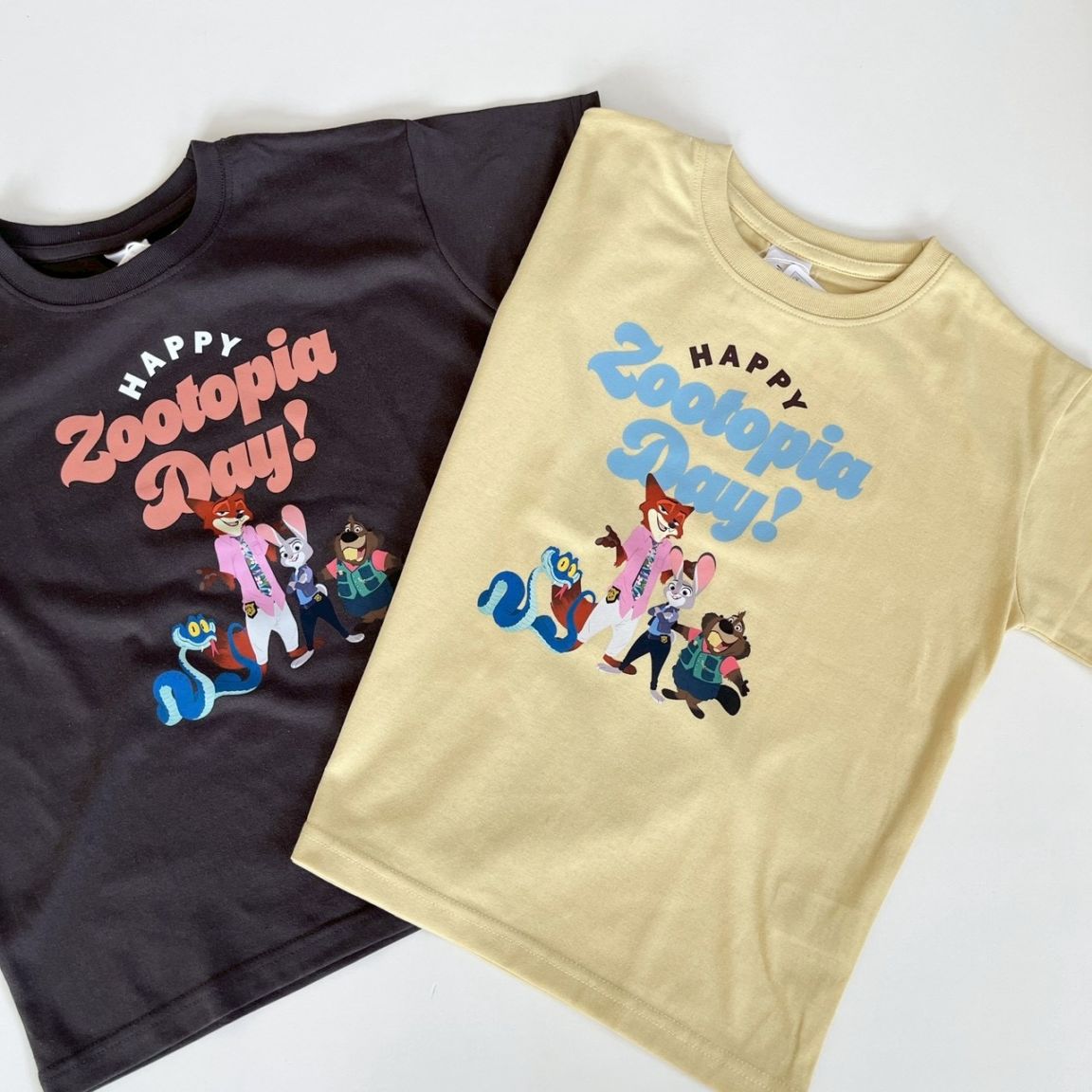 140.150.160size[即納]  ズートピア2 キャラクター  半袖Tシャツ