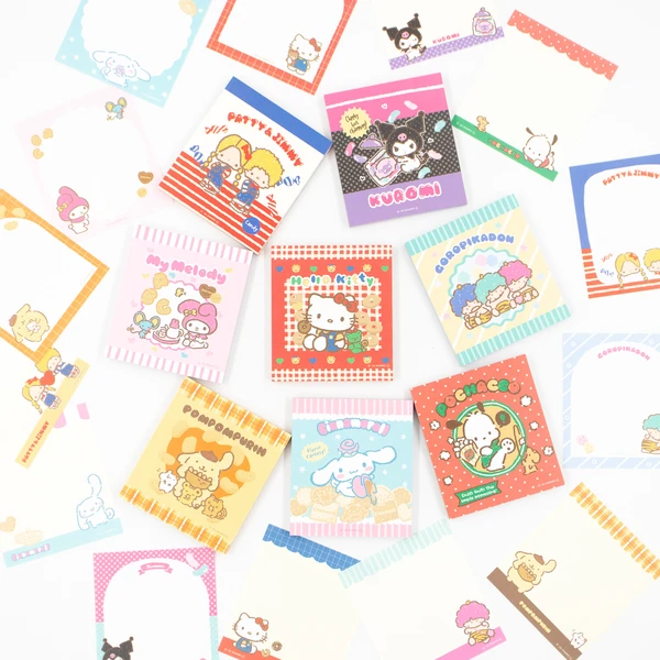 [即納]   ◆ サンリオキャラクターズおやつパーティー ◆ メモパッド