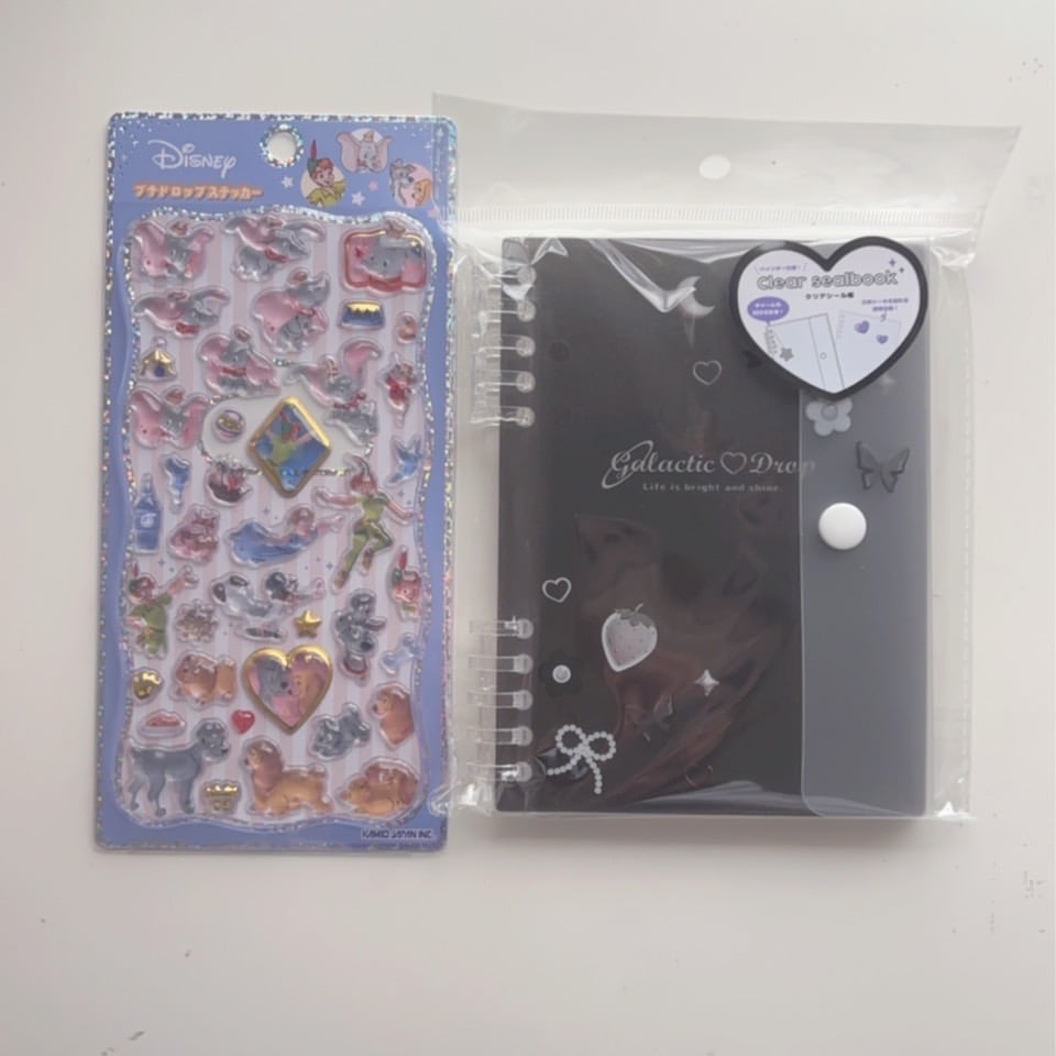 [即納]   ディズニープチドロップシール　クリアシール帳　ドロップセット