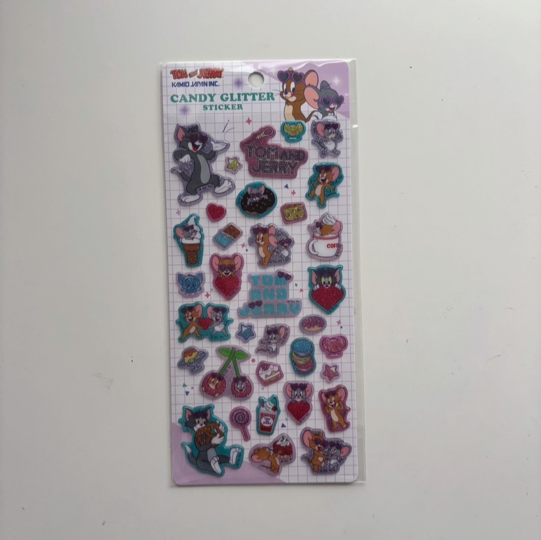 ＜即納＞　トムandジェリー　キャンディグリッターステッカー　シール