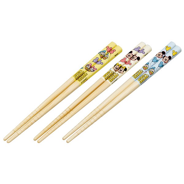 ミッキー&フレンズ 竹箸16.5cm (3P)|ミッキー&フレンズ/風船|1週間以内配送