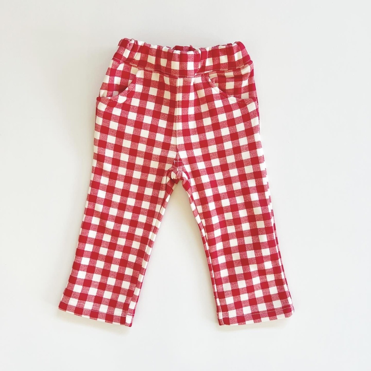 80－140size [即納]  総柄爆温裏起毛長パンツ  　(moujonjon)