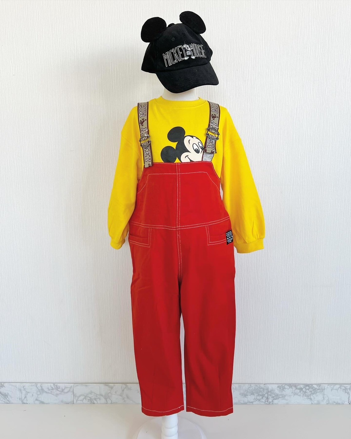 80-140size [即納]    ディズニーキャラクター/サロペットパンツ (BREEZE)