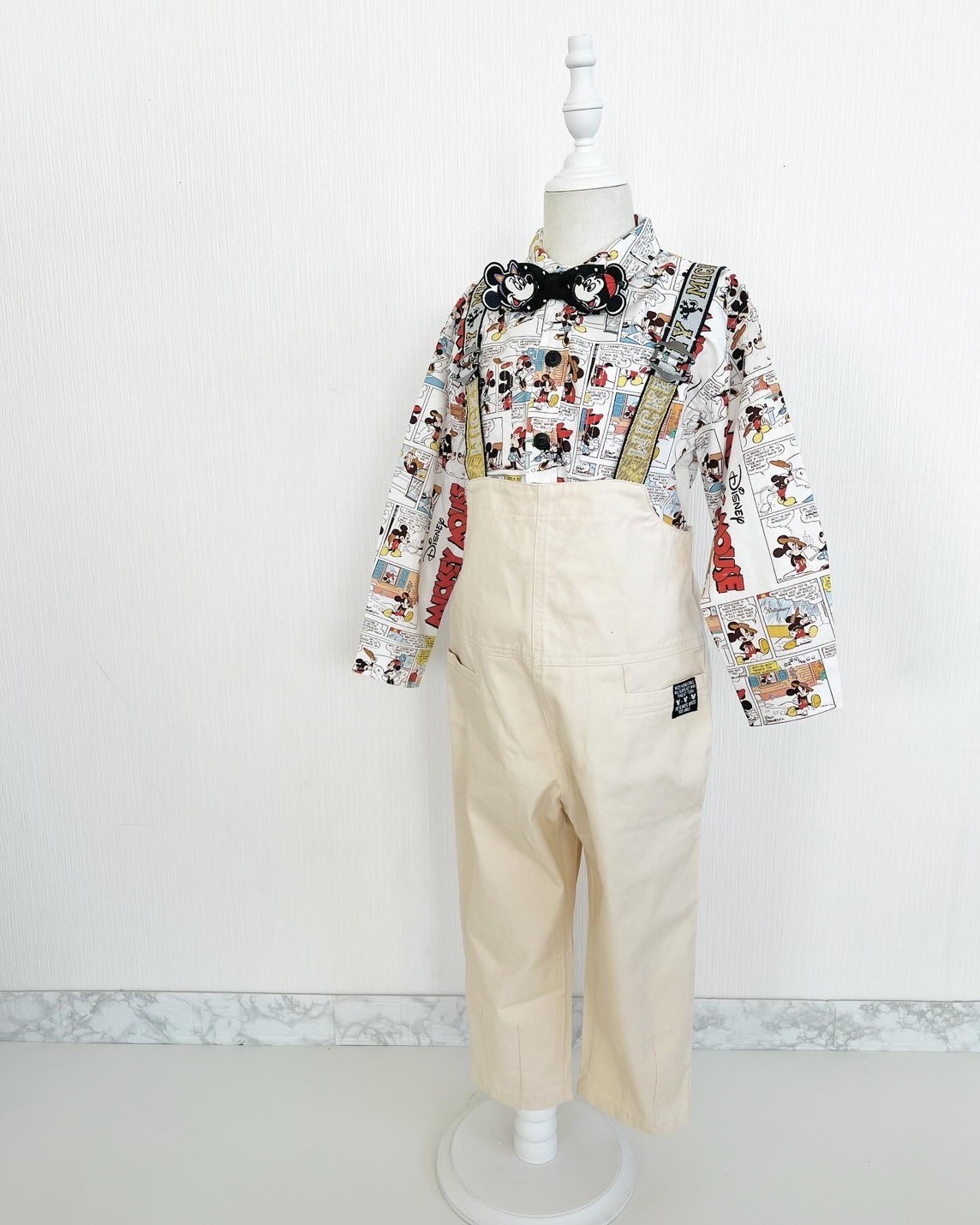 80-140size [即納]    ディズニーキャラクター/サロペットパンツ (BREEZE)