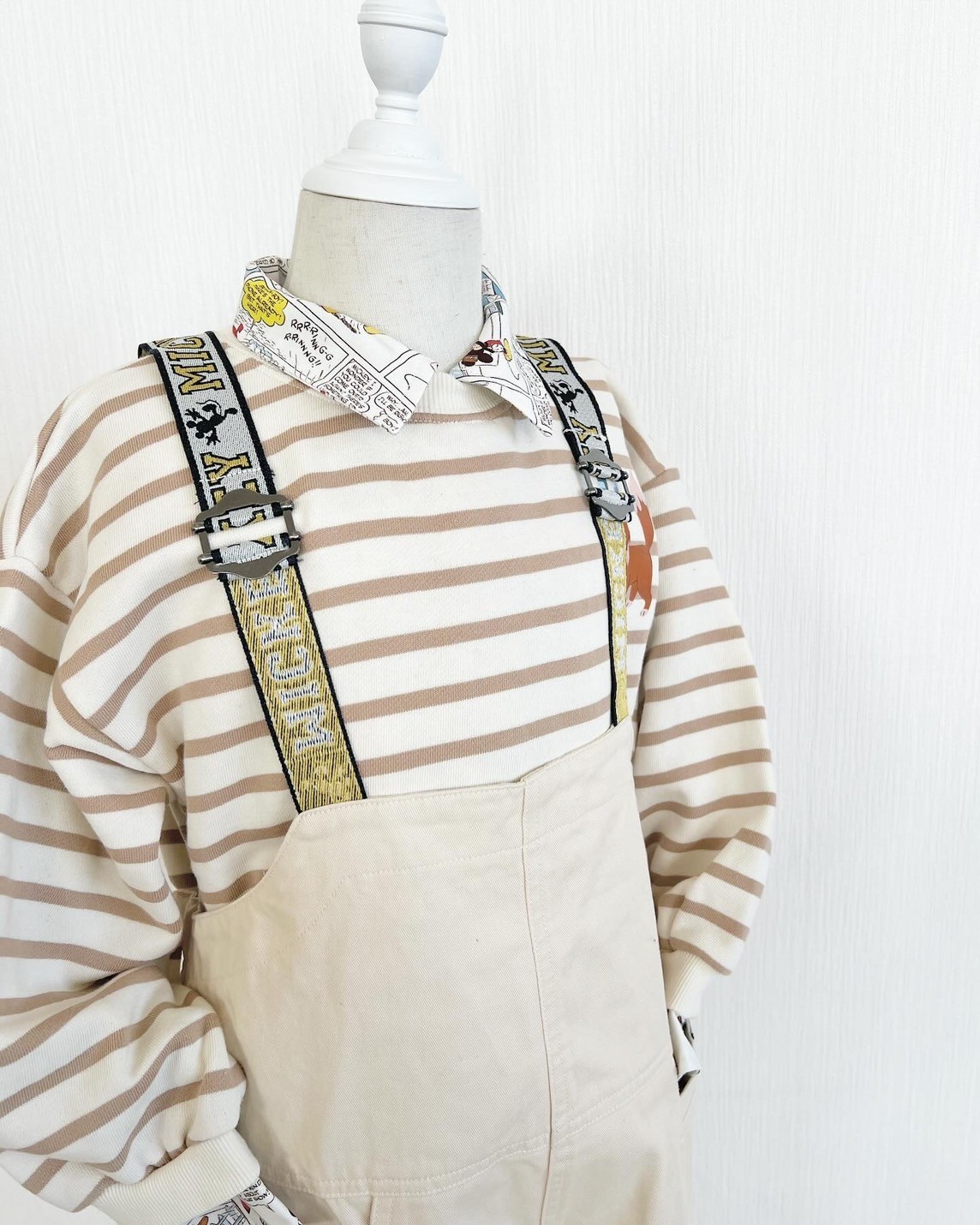 80-140size [即納]    ディズニーキャラクター/サロペットパンツ (BREEZE)