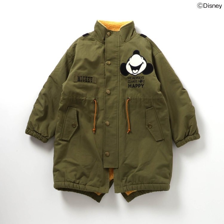 80-130size [即納]    ディズニーキャラクター/HAPPYモッズコート(BREEZE)