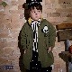 80-130size [即納]    ディズニーキャラクター/HAPPYモッズコート(BREEZE)
