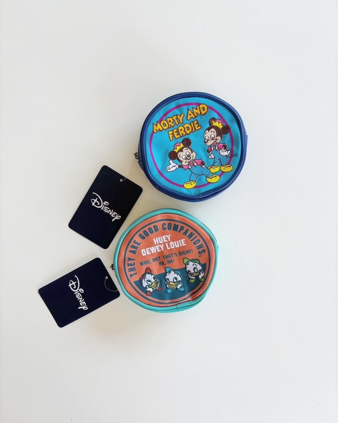 [即納]   ディズニ－ ヒューイデューイルーイ ラウンドオレンジ ポーチ