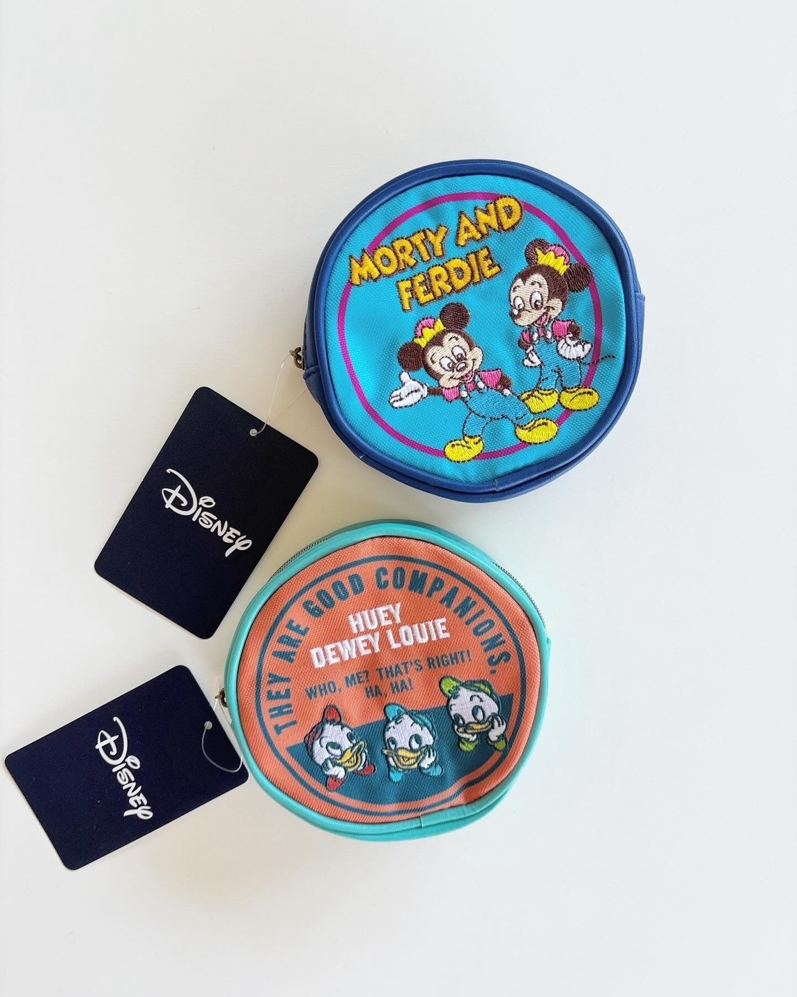 [即納]   ディズニ－ ヒューイデューイルーイ ラウンドオレンジ ポーチ