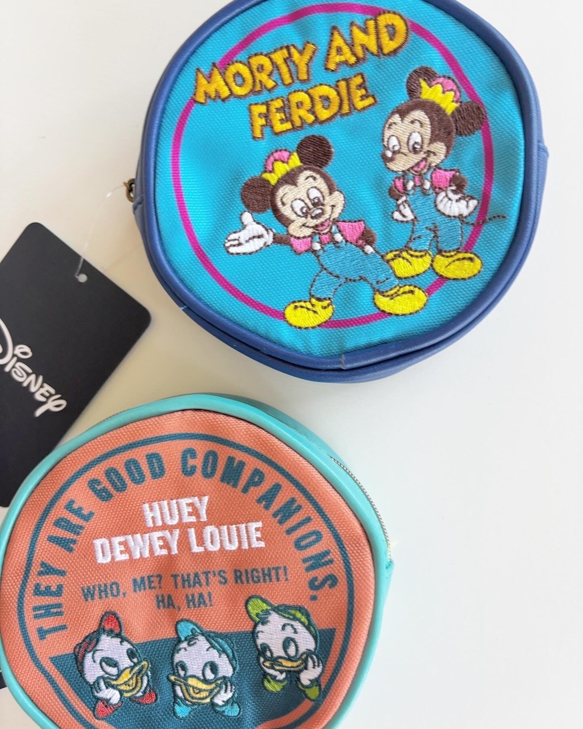 [即納]   ディズニ－ ヒューイデューイルーイ ラウンドオレンジ ポーチ