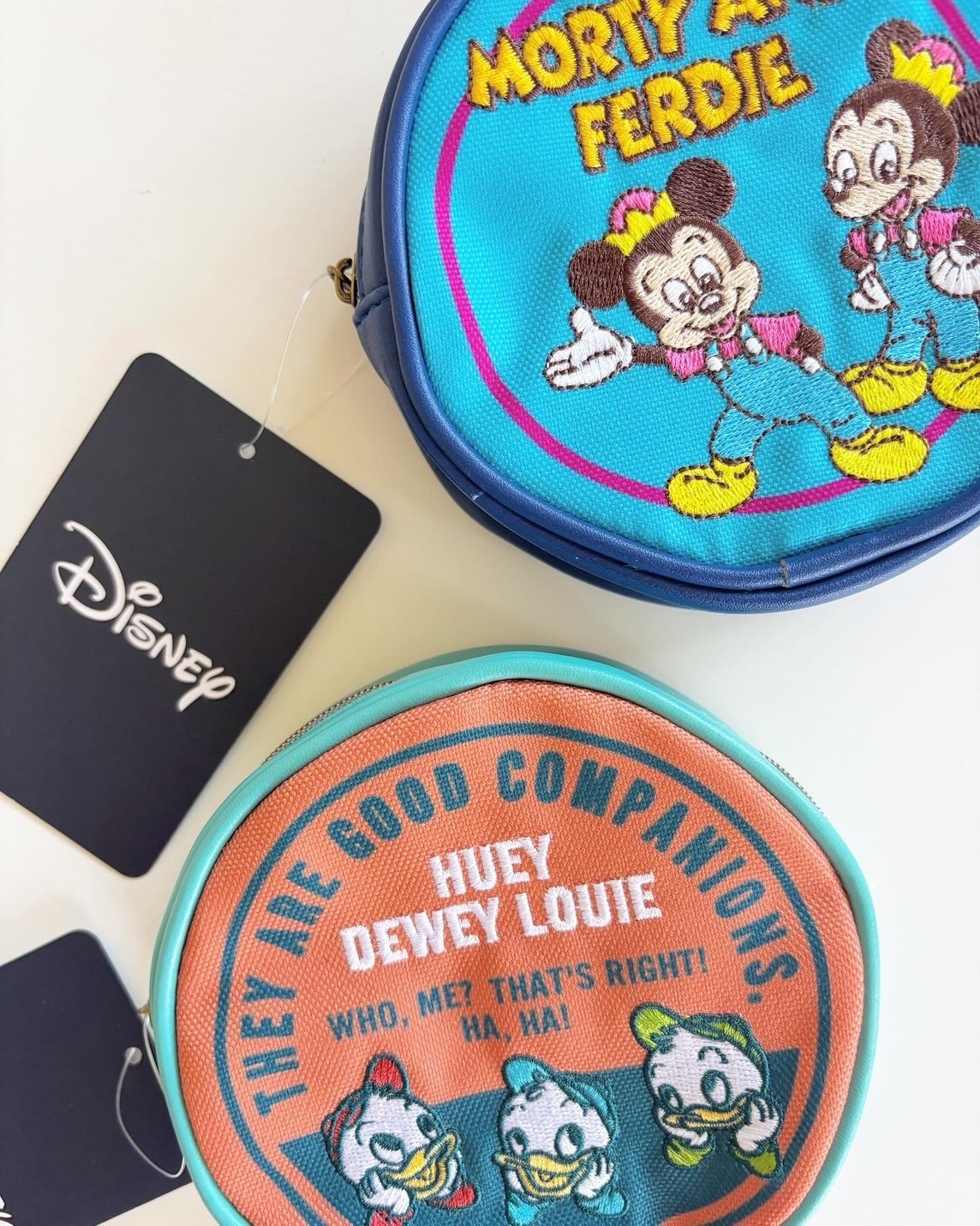 [即納]   ディズニ－ ヒューイデューイルーイ ラウンドオレンジ ポーチ