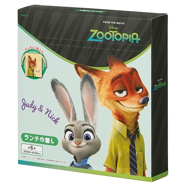 即納] 【公式】 ランチ巾着 L BOX 6枚入り【ズートピア】 | in stock