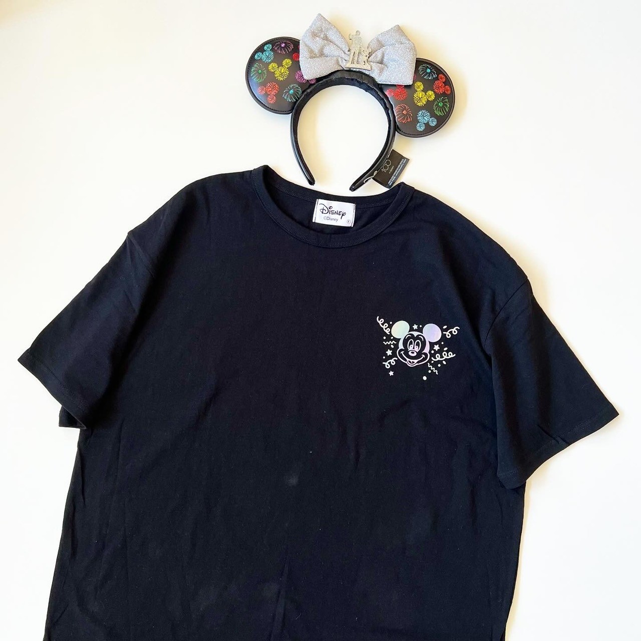 90-150.大人size[即納]    GOOD VIBES レインボー半袖Tシャツ  (mes favoris original )