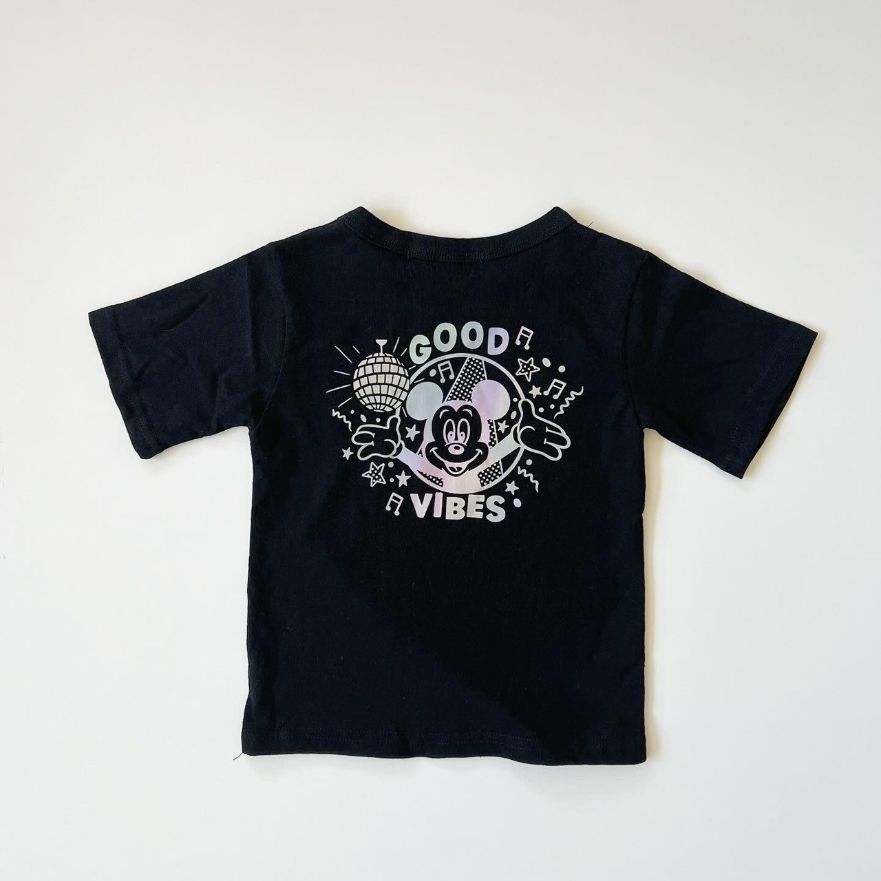 90-150.大人size[即納]    GOOD VIBES レインボー半袖Tシャツ  (mes favoris original )