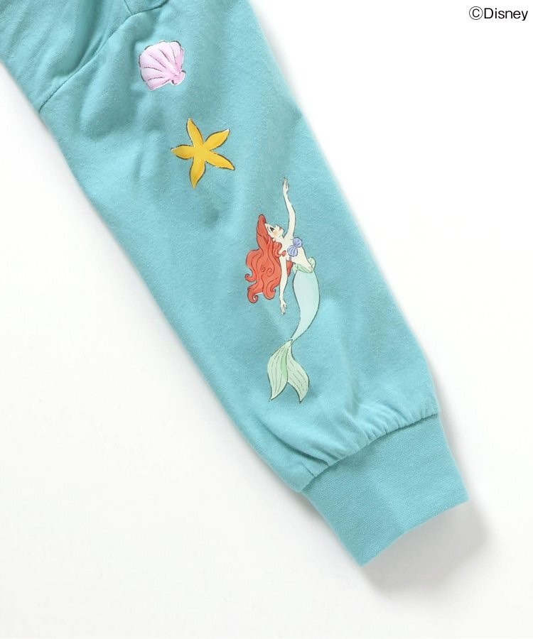 90-140size [即納]     ディズニーキャラクター/プリンセス 袖モチーフTシャツ  (SERAPH)