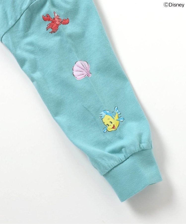 90-140size [即納]     ディズニーキャラクター/プリンセス 袖モチーフTシャツ  (SERAPH)