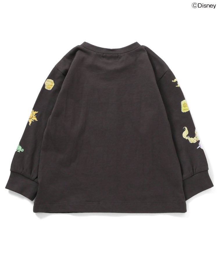 90-140size [即納]     ディズニーキャラクター/プリンセス 袖モチーフTシャツ  (SERAPH)