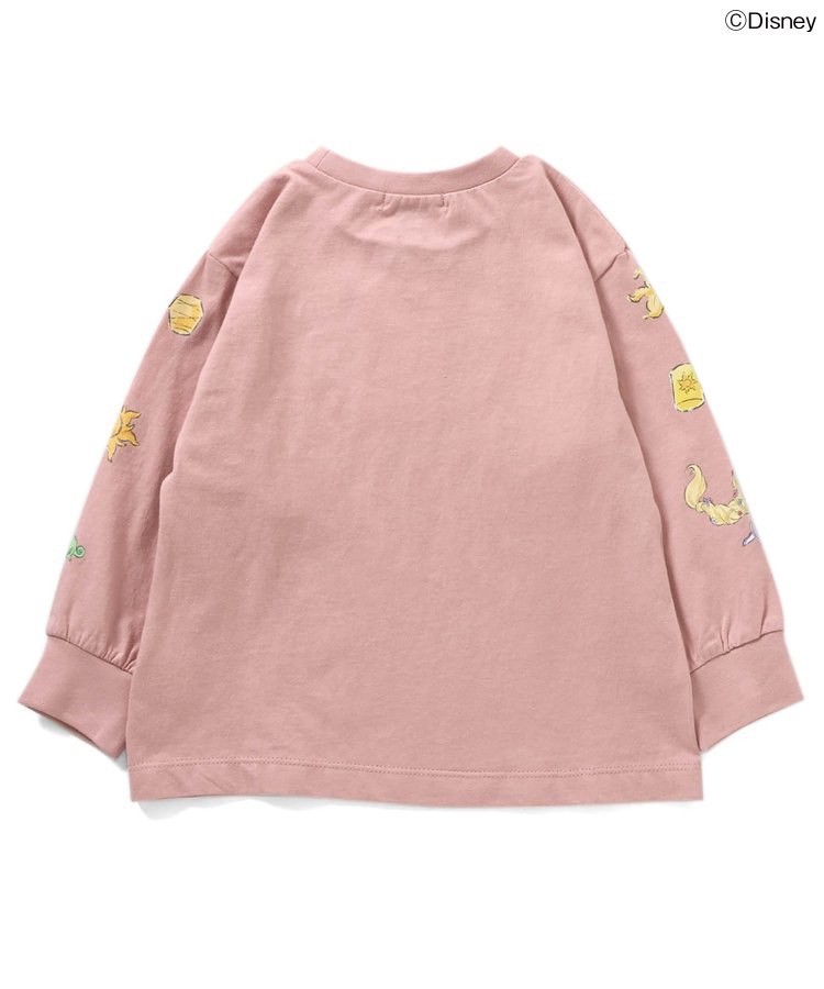 90-140size [即納]     ディズニーキャラクター/プリンセス 袖モチーフTシャツ  (SERAPH)