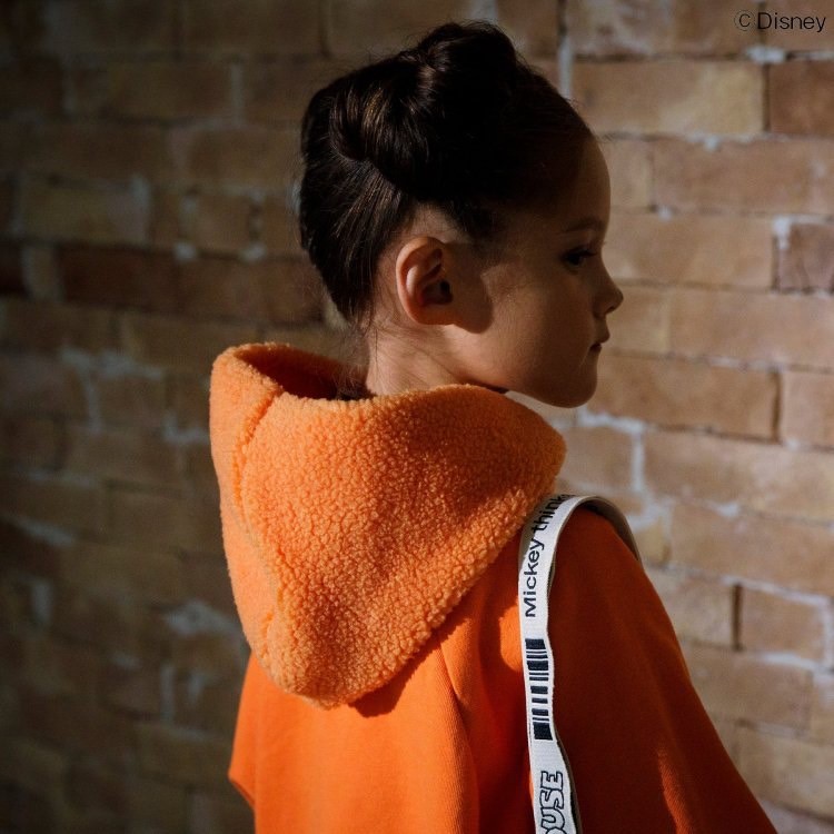 80-140size [即納]    ディズニーキャラクター/フードボアパーカー(BREEZE)