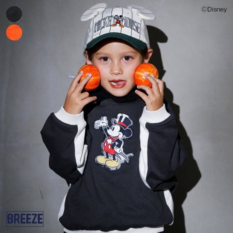 80-140size [即納]    ディズニーキャラクター/フードボアパーカー(BREEZE)